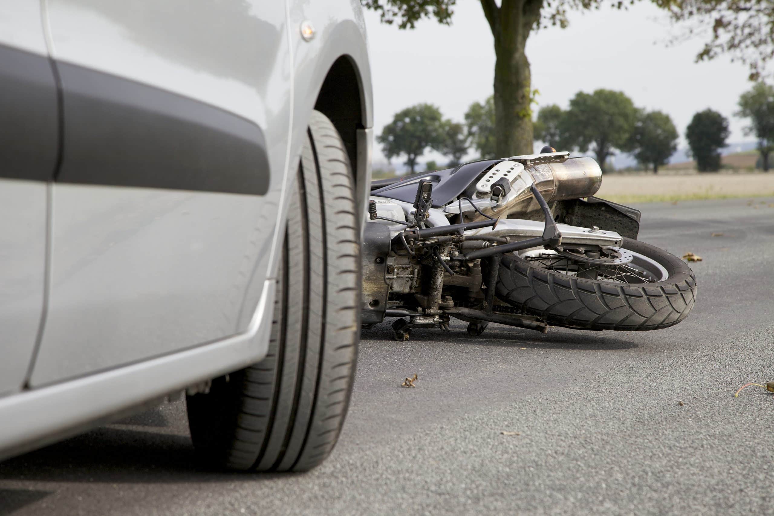 a car caused a motorcycle accident in Texas