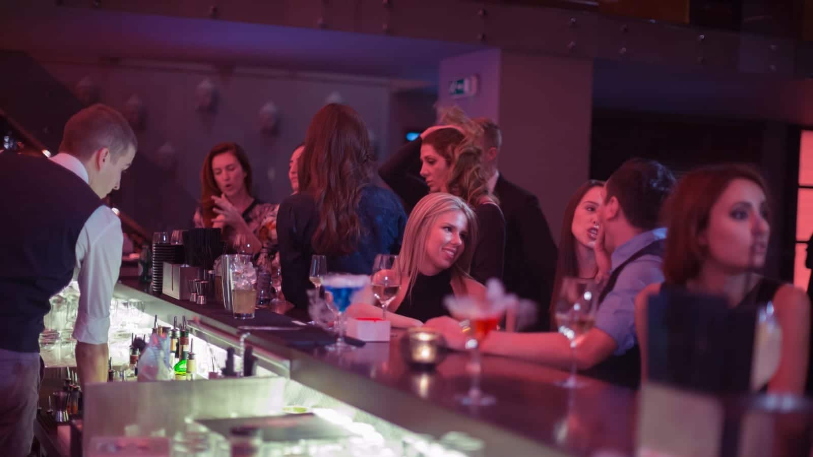 Busy Bar Stock Photo