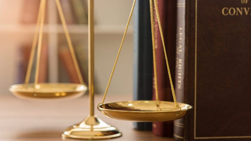 Scales of Justice Stock Photo